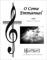 O Come Emmanuel SATB choral sheet music cover